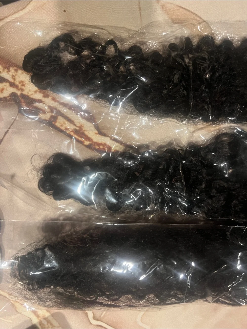 30” Human Hair Burmese bundles x3
